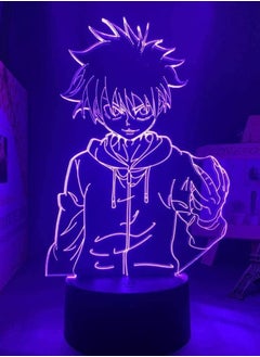 Buy 3D Night Light Anime Illusion LED Decor Anime Hunter X Hunter Killua 3D LED Light for Bedroom Decor Nightlight Birthday Gift Acrylic LED Night Lamp Hxh Killua Badass Multicolor in UAE