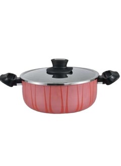 Buy Teflon pot with stainless steel lid 28 cm MISTER COOK MC/1253/28 in Saudi Arabia