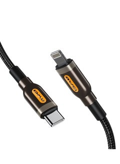 اشتري DataAway USB-C to Lightning 8 Pin Fast Charging Cable, 1 meter, 20 Watt, Black - CL-125L في مصر