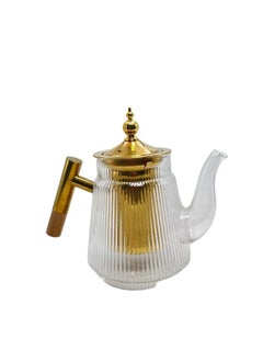 Buy Clear Glass Teapot 750ML in Saudi Arabia