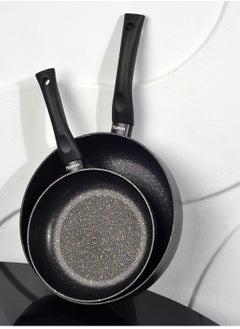 Buy Deep Frying Pan 26cm + Deep Frying Pan 20cm Promo Series Multi-Layered Aluminum Non Stick Coating in UAE