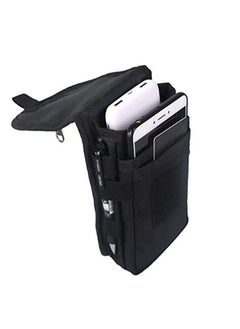 Buy Double Pocket Phone Holster Belt Phone Bag Multi Purpose Tool, Tactical Phone Holster, Tactical Carrying Case Belt Loop Pouch Men’s Waist Pocket for Hiking, Camping, Barbeque, Rescue Essential in UAE