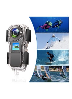 اشتري 40M/131FT Waterproof Housing Case for Insta360 One RS 1-Inch 360 Edition, Protective Underwater Dive Case Underwater Photography Housings with Bracket Accessories في السعودية