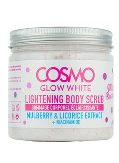 Buy Glow White Lightening Body Scrub Mulberry And Licorice Extract 475 ML in Saudi Arabia