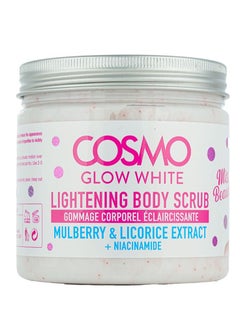 Buy Glow White Lightening Body Scrub Mulberry And Licorice Extract 475 ML in Saudi Arabia