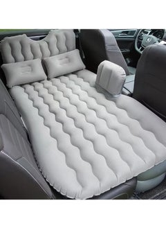 Buy 5 Piece Inflatable Car Air Mattress Bed with Back Rear Seat Pump Portable Car Travel,Car Camping for Medium and Large Car Universal SUV Air Couch with Two Air Pillows (Grey) in Saudi Arabia