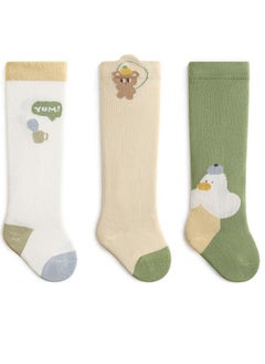 Buy New High knee Socks For Toddlers, Cartoon Cotton Socks For Newborn Boys And Girls, Essential Accessories For Babies, Pure Cotton Socks, Breathable Sweat-Absorbent And Deodorant Baby Socks in UAE