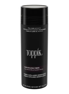 اشتري Toppik Hair Building Fibers Dark Brown 27.5g Fill In Fine or Thinning Hair, Instantly Thicker, Fuller Natural Looking Hair في الامارات