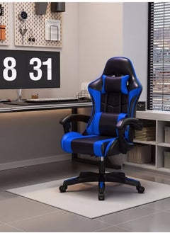 Buy Gaming Chair, Office Chair High Back Computer Chair Leather Desk Chair Racing Executive Ergonomic Adjustable Swivel Task Chair with Headrest and Lumbar Support in Saudi Arabia