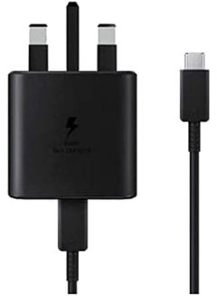 Buy Samsung 45W Super Fast Charger 2.0, Wall Charger with Cable (Black) in UAE