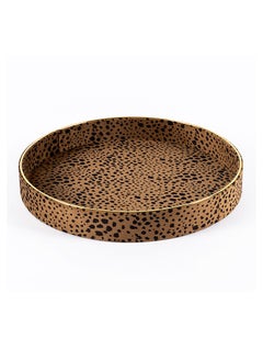 Buy Safari Corbett Decorative Tray, Brown & Black - 39x5 cm in UAE