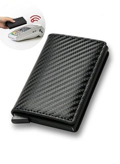 Buy Card Holder, Men Credit Card Holder, Money Clip Wallets for Men, Slim Card Case Front Pocket Anti-theft-RFID Auto Pop up Travel Thin Wallets for Men in Saudi Arabia