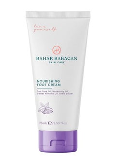 Buy Bahar Babacan Nourishing Foot Cream - 75ml, Shea Butter, Tea Tree Oil, Sweet Almond Oil, Rosemary Oil in UAE