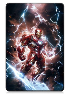 Buy Protective Flip Case For Samsung Galaxy Tab A9 With Trifold Stand Auto Wake Sleep Shockproof Cover Iron Man 1 in UAE