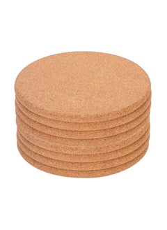 Buy 8 PCS Round Cork Plate Pad, Thick Cork Countertop Plate Pad Coaster, Heat Resistant Multifunctional Table Cork Board, for Hot Dishes Pots Cookware Plant Gardening DIY Indoor Outdoor, 18.7*18.7CM in UAE