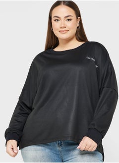 Buy Asymmetrical Graphic Detail Sweatshirt in Saudi Arabia