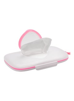 اشتري Baby Wipes Dispenser Refillable Container For Car Bathroom Living Room Pink في الامارات