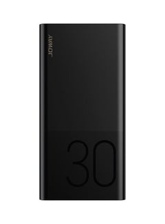 Buy JP258 30000mAh Power Bank Fast Charge QC3.0 22.5W with Digital LED Display and Micro USB/ Type-C Input Black in UAE