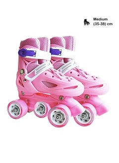 Buy Kids Unisex Four Wheel Roller Skating Shoes M ( 35-38)cm in Saudi Arabia