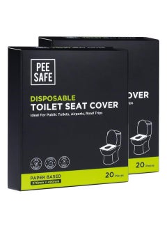 Buy Pee Safe Disposable Toilet Seat Cover 20pieces, Pack of 2 in UAE