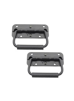 Buy Spring Loaded Pull Handles, Surface Mount Chest Handle with Rubber Grip Handmade Chest Trunk Lifter Handle Pull Heavy Duty Hardware for Chests Trunks Crates Storage Boxes Thickened 2mm (2 Pack) in Saudi Arabia