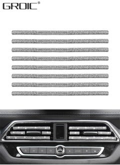 Buy 8 Pcs Bling Car Stickers, Self Adhesive Bling Car Interior Accessories, Diamond Rhinestone Car Decoration Strip, Bling Car Interior Accessories in UAE