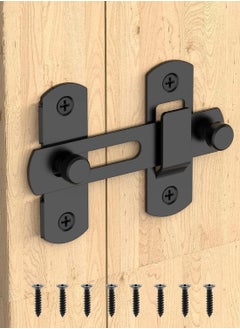 Buy Sliding Barn Door Lock, Stainless Steel Gate Latches Flip Latch Safety Door Bolt Latch Lock for Wine Cabinet, Bathroom, Outdoor, Garage, Garden, Closet Door. in Saudi Arabia