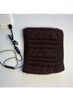 اشتري USB Heated Neck Warmer Knitted Fleece Winter ScarfCoffee Coffee في الامارات