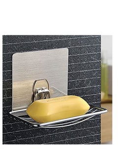 Buy Soap Dish Holder, Self Adhesive Wall Mounted Sponge Keep the Dry, No Odor, Easy to Clean, Strong Suction Cup, Finish Storage Saver Rack for Home Kitchen Bathroom Shower in Saudi Arabia