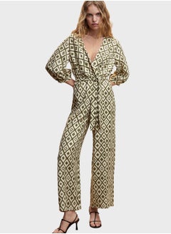 Buy Geometric Print Jumpsuit in UAE