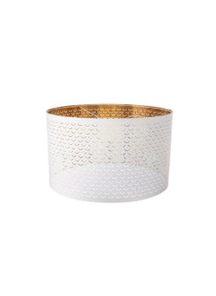 Buy Lamp Shade White Brass in UAE