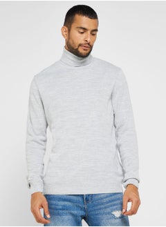 Buy Turtle Neck Knitted Sweater in UAE