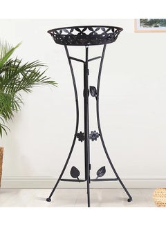 Buy Indoor Outdoor Iron Plant Stand Shelf Plant Table Stands Rack for Patio Living Office Room Corner Plant Table Holder Flower Pot Stands Shelves Black Indoor Outdoor Iron Plant Stand Shelf Plant Table in Saudi Arabia