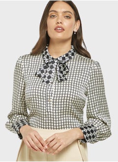 Buy Geometric Print Top in UAE