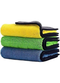 Buy MOTRK Car Drying Towel, Free Microfiber Cleaning Cloth,Premium Professional Soft Microfiber Towel,Super Absorbent Detailing Towel for Car/Windows/Screen/Kitchen,30x30cm 3Pack in Saudi Arabia