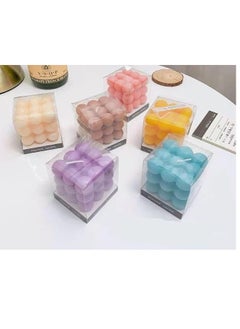 Buy Soy Wax Cube Candles Home Decor Candle Scented Candle, Home Use and Gifts (3 Piece) in Egypt