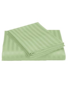 Buy Cotton Double Striped Fitted Elastic Pack of 3 Bedsheet 150x200+20cm in UAE