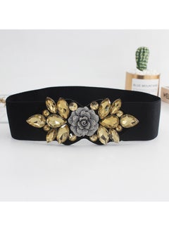 Buy Rose Water Diamond Inlaid Elastic Elastic Waistband in Saudi Arabia