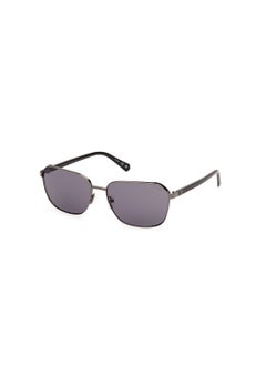 Buy Men's UV Protection Rectangular Shape Sunglasses - GU0011708A59 - Lens Size: 59 Mm - Shiny Gunmetal in Saudi Arabia