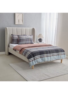 اشتري Snug Harbor 3-Piece Twin Cotton Flannel Comforter Set 220 x 160 cm في الامارات