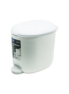 Buy Addis Bathroom Pedal Bin White in UAE