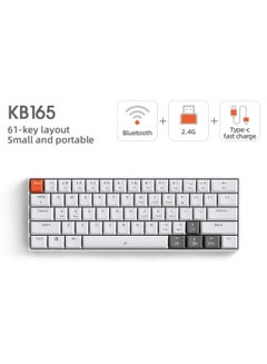 اشتري Wireless Bluetooth Keyboard Dual Mode Keyboard Rechargeable Silent Gaming Business Office Portable Keyboard for Mac OS Desktop Computer PC Laptop Mobile Phone Tablet في الامارات
