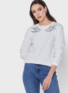 Buy Embroidered Knitted Sweater in UAE