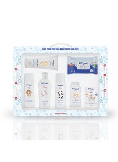 Buy Baby Gift Box Pack Of 7 | Skin & Hair Care Products Gift Box | Newborn Baby Essentials | New Born Baby Gifts | Baby Shower Gift | Combo in UAE