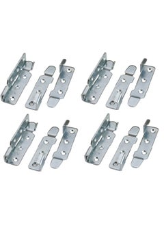 Buy Set Of 4 Bed Clamp Angle Bracket Type 4 Inch Zp Bed Rail Brackets Heavy Duty Non Mortise Bed Frame Bed Post Double Hook Slot Bracket in UAE