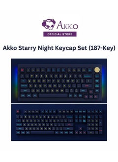 اشتري Akko PBT Keycaps Starry Night OSA Profile مجموعة أغطية مفاتيح PBT مزدوجة اللقطة للوحات المفاتيح الميكانيكية في الامارات