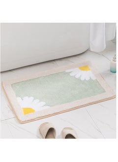 اشتري 1-Piece Size Is 50x80 Cm Cartoon Daisy Carpet Floor Mat For Bathroom Entrance Non slip Mat for Bathroom Absorbent Cartoon Foot Mat for Bedroom في السعودية