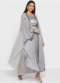 Buy Embroidered Detail Abaya in UAE