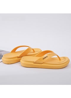 Buy Fashion Thick-Soled Flip Flops for WomenYellow Yellow in UAE