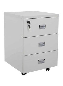 اشتري Stazion 3 Drawer Mobile Storage Unit White في الامارات